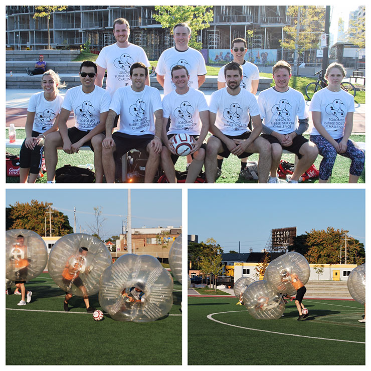 Synergy Partners come out on top in Bubble Soccer Blowout!