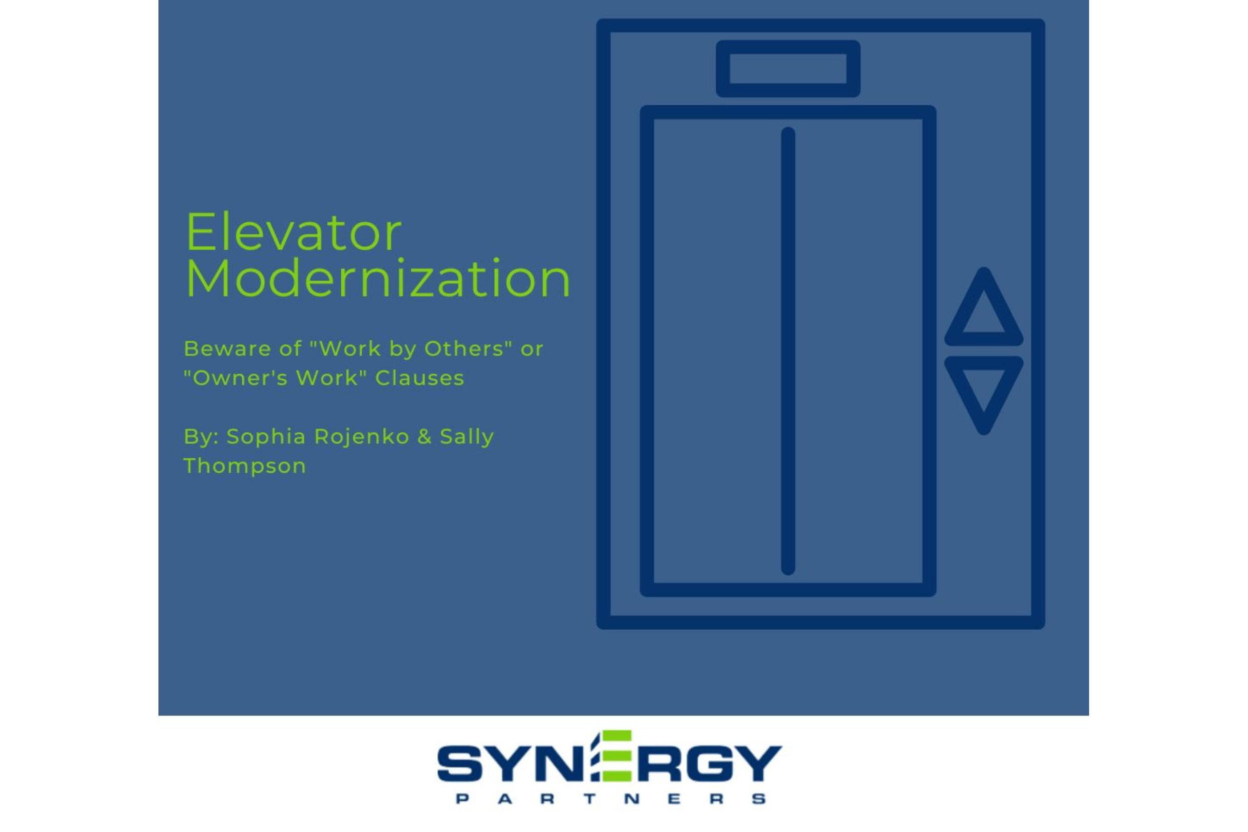 Elevator modernization